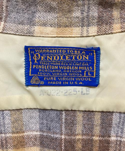 PENDLETON（ペンドルトン）PENDLETON (ペンドルトン) 70sボードシャツ イエロー サイズ:Lの古着・服飾アイテム