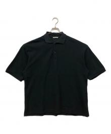 AURALEE（オーラリー）の古着「SUPER SOFT PIQUE BIG POLO」｜ブラック