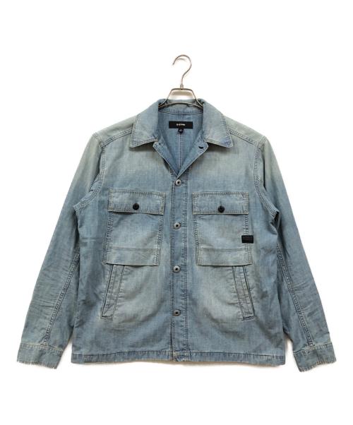 G-STAR RAW（ジースターロゥ）G-STAR RAW (ジースターロゥ) デニムジャケット ブルー サイズ:Mの古着・服飾アイテム