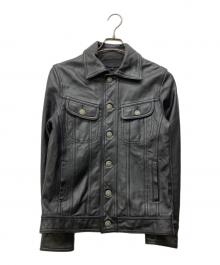 JACKROSE（ジャックローズ）の古着「レザージャケット」｜ブラック