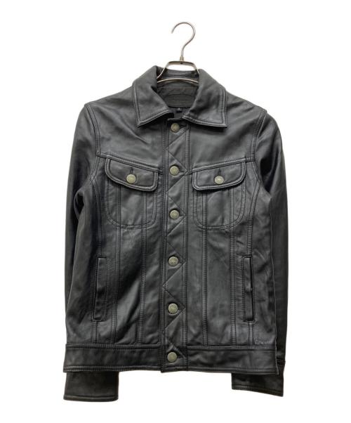 JACKROSE（ジャックローズ）JACKROSE (ジャックローズ) レザージャケット ブラック サイズ:Mの古着・服飾アイテム