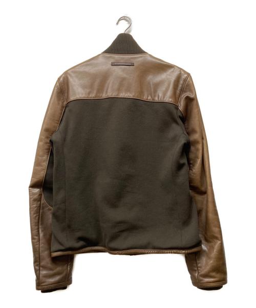 PRADA SPORTS（プラダスポーツ）PRADA SPORTS (プラダスポーツ) レザージャケット ブラウン サイズ:TG52の古着・服飾アイテム