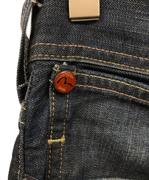 EVISU（エヴィス）EVISU (エヴィス) PUMA (プーマ) カモメプリントデニムパンツ インディゴ サイズ:30×32の古着・服飾アイテム