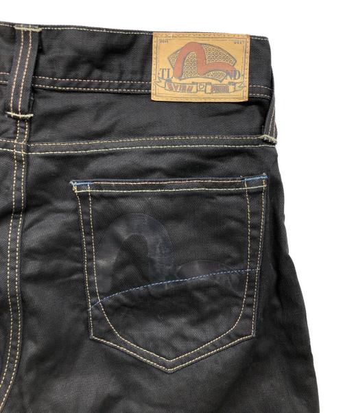 EVISU（エヴィス）EVISU (エヴィス) PUMA (プーマ) カモメプリントデニムパンツ ブラック サイズ:30×32の古着・服飾アイテム