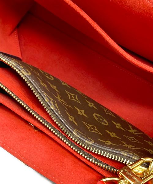 LOUIS VUITTON（ルイ ヴィトン）LOUIS VUITTON (ルイ ヴィトン) フラワートート バッグ レッド×ブラウン/コクリコの古着・服飾アイテム