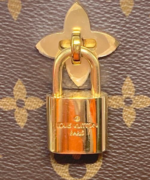 LOUIS VUITTON（ルイ ヴィトン）LOUIS VUITTON (ルイ ヴィトン) フラワートート バッグ レッド×ブラウン/コクリコの古着・服飾アイテム