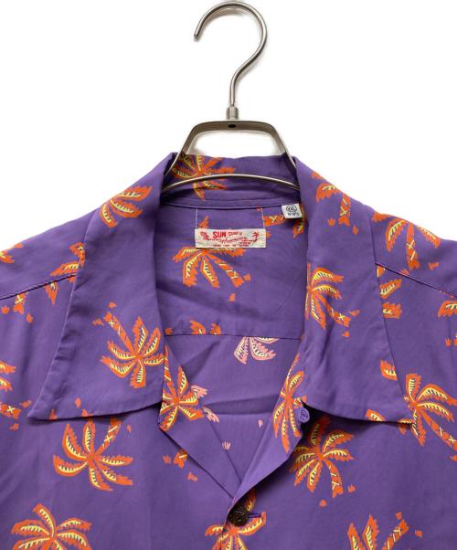 Sun Surf（サンサーフ）Sun Surf (サンサーフ) RAYON HAWAIIAN SHIRT パープル サイズ:XXLの古着・服飾アイテム