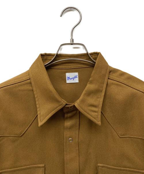 Wrangler（ラングラー）Wrangler (ラングラー) nano・universe (ナノ・ユニバース) 別注Western Shirt ブラウン サイズ:Lの古着・服飾アイテム