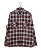 SUGAR CANEシュガーケーン）の古着「FICTION ROMANCE TWILL CHECK WORK SHIRTS」｜ブルー×レッド