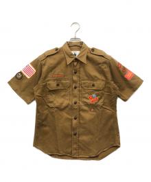 A BATHING APE（アベイシングエイプ）の古着「半袖シャツ」｜ブラウン