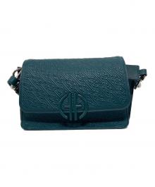 COLE HAAN（コールハーン）の古着「Quilted Logo Shoulder Bag」｜グリーン