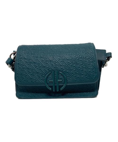 COLE HAAN（コールハーン）COLE HAAN (コールハーン) Quilted Logo Shoulder Bag グリーンの古着・服飾アイテム