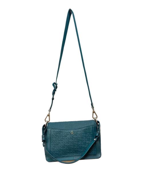 COLE HAAN（コールハーン）COLE HAAN (コールハーン) Quilted Logo Shoulder Bag グリーンの古着・服飾アイテム