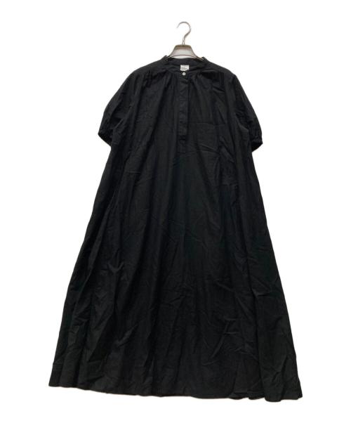 OUTDOOR（アウトドア）OUTDOOR (アウトドア) シアーシルクミックスタックワンピース ブラック サイズ:FREEの古着・服飾アイテム