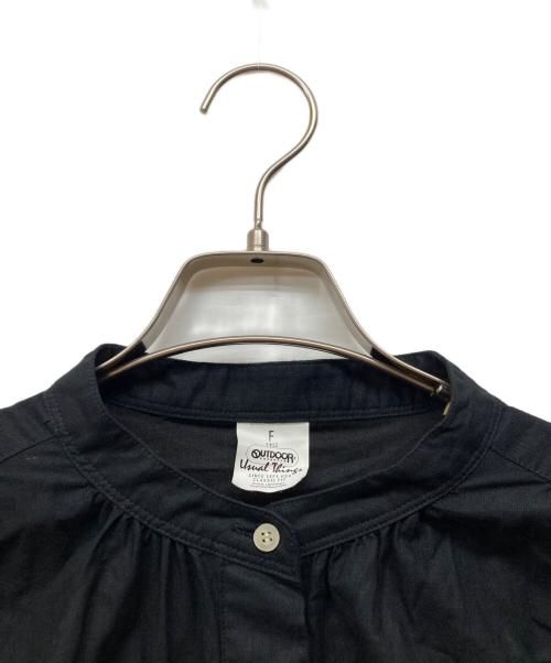 OUTDOOR（アウトドア）OUTDOOR (アウトドア) シアーシルクミックスタックワンピース ブラック サイズ:FREEの古着・服飾アイテム