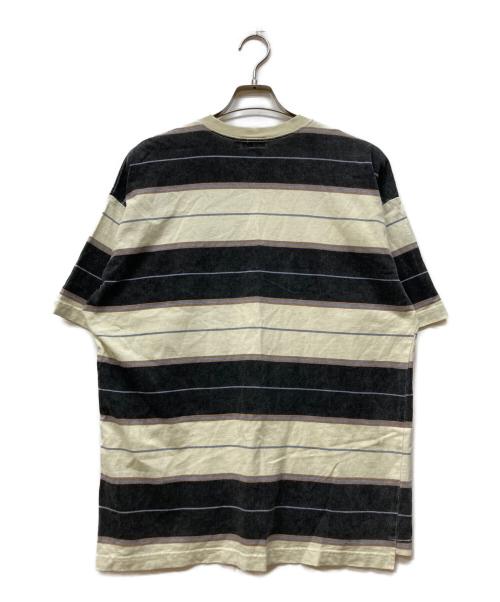 Quiksilver（クイックシルバー）Quiksilver (クイックシルバー) オールドボーダーTシャツ アイボリー×ブラック サイズ:Sの古着・服飾アイテム