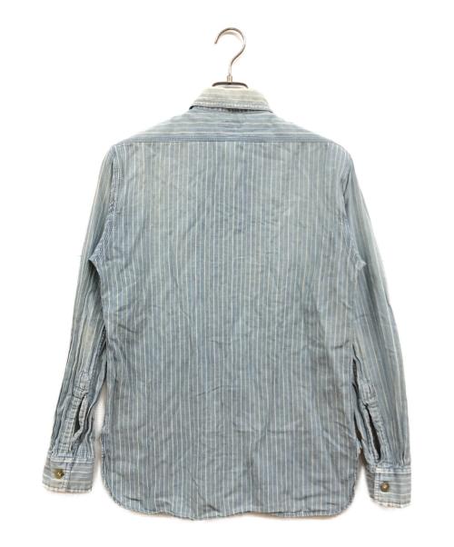RRL（ダブルアールエル）RRL (ダブルアールエル) ストライプシャツ ブルー サイズ:Sの古着・服飾アイテム