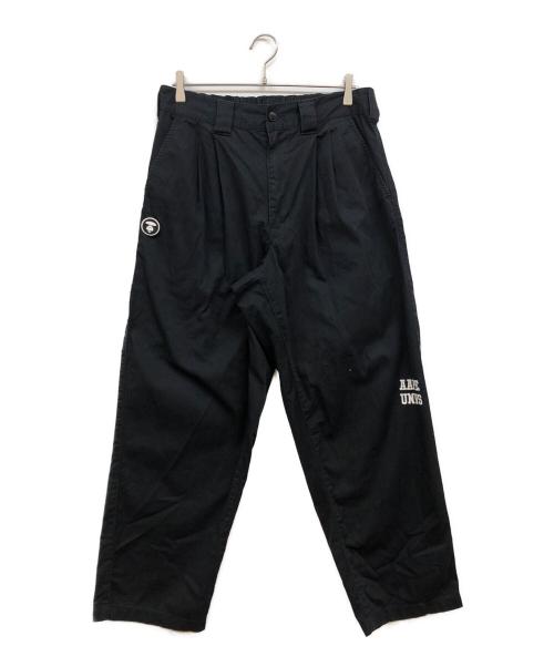 Aape BY A BATHING APE（エーエイプ バイ アベイシングエイプ）AAPE BY A BATHING APE (エーエイプ バイ アベイシングエイプ) ロゴワークパンツ ブラック サイズ:180/86Aの古着・服飾アイテム