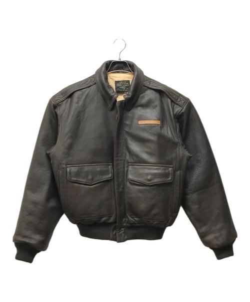 AVIREX（アヴィレックス）AVIREX (アヴィレックス) バックペイントA-2フライトジャケット ブラウン サイズ:Sの古着・服飾アイテム