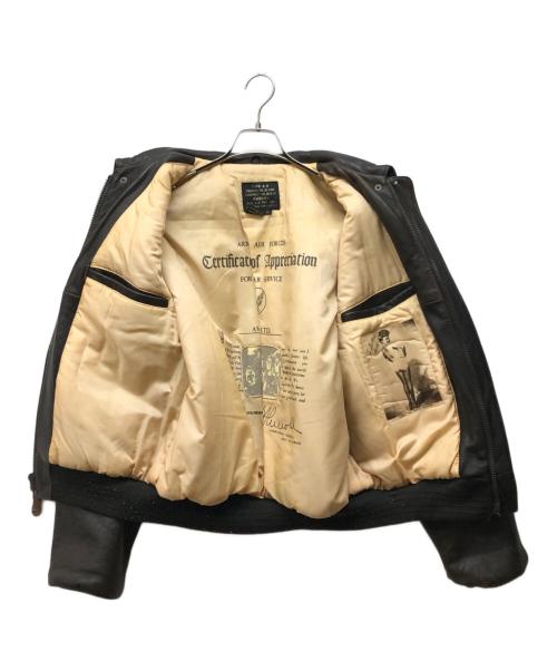 AVIREX（アヴィレックス）AVIREX (アヴィレックス) バックペイントA-2フライトジャケット ブラウン サイズ:Sの古着・服飾アイテム