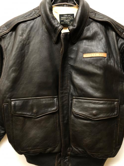 AVIREX（アヴィレックス）AVIREX (アヴィレックス) バックペイントA-2フライトジャケット ブラウン サイズ:Sの古着・服飾アイテム