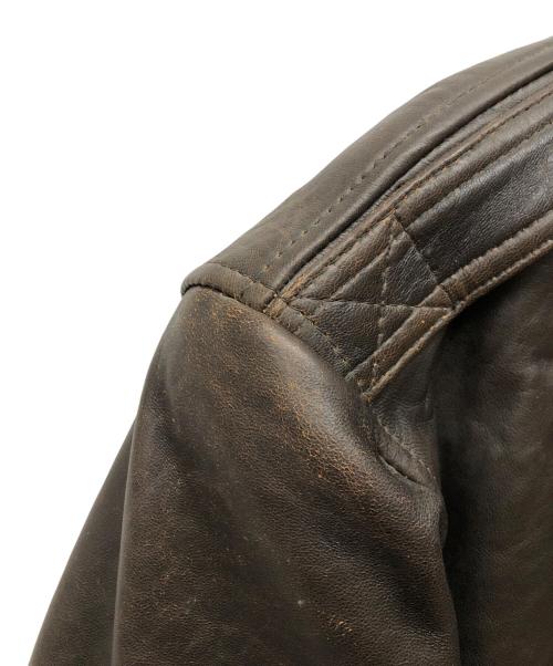 AVIREX（アヴィレックス）AVIREX (アヴィレックス) バックペイントA-2フライトジャケット ブラウン サイズ:Sの古着・服飾アイテム