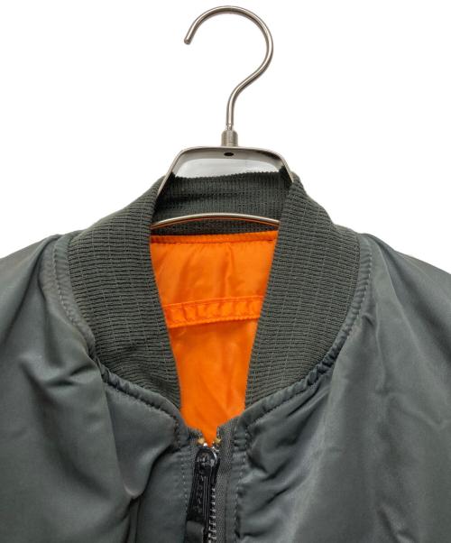 ALPHA（アルファ）ALPHA (アルファ) MA-1フライトジャケット グレー サイズ:Mの古着・服飾アイテム