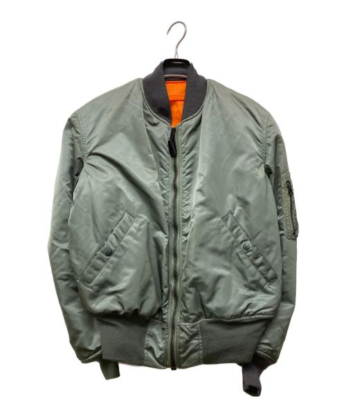 ALPHA（アルファ）ALPHA (アルファ) MA-1ジャケット グリーン サイズ:Mの古着・服飾アイテム