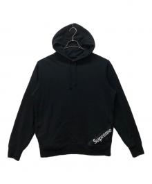 SUPREME（シュプリーム）の古着「CORNER LABEL HOODIE」｜ブラック