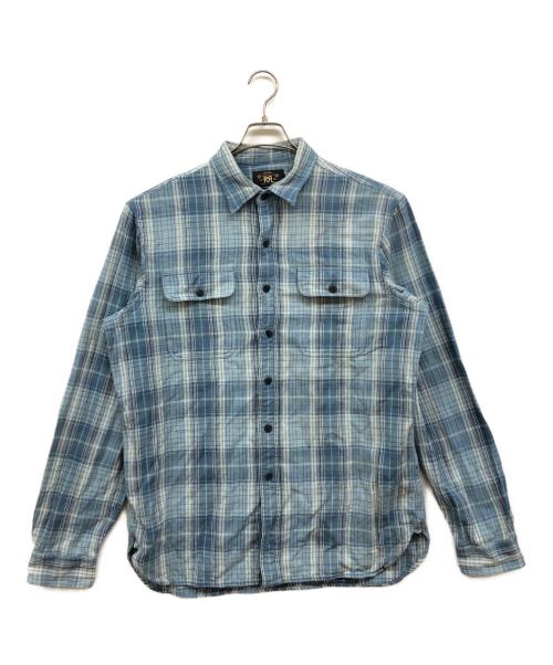 RRL（ダブルアールエル）RRL (ダブルアールエル) ネルシャツ ブルー サイズ:不明（実寸サイズをご確認ください）の古着・服飾アイテム