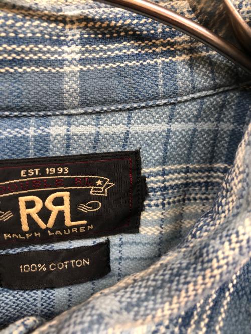 RRL（ダブルアールエル）RRL (ダブルアールエル) ネルシャツ ブルー サイズ:不明（実寸サイズをご確認ください）の古着・服飾アイテム