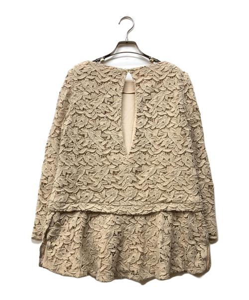 ADORE（アドーア）ADORE (アドーア) レースチュニック ベージュ サイズ:38の古着・服飾アイテム
