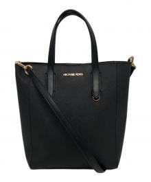 MICHAEL KORS（マイケルコース）の古着「VINCENT トート ウィズ カードケース アタッチ スモール」｜ブラック