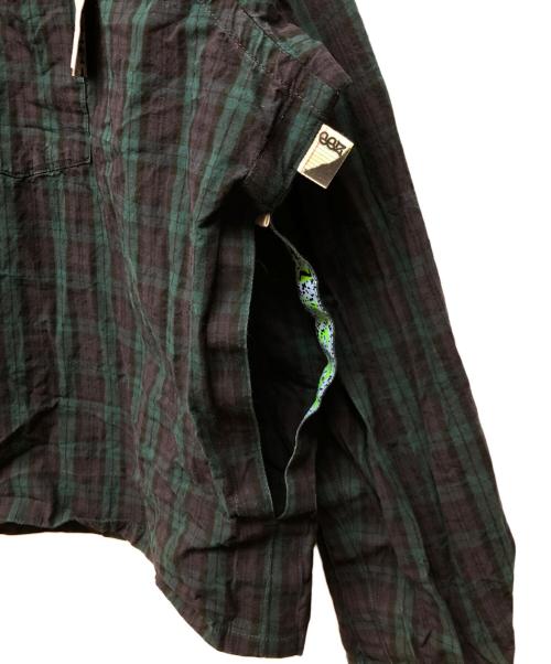 BEAMS SSZ（ビームス エスエスズィー）BEAMS SSZ (ビームス エスエスズィー) CUT CHECK SHIRT ネイビー サイズ:Lの古着・服飾アイテム