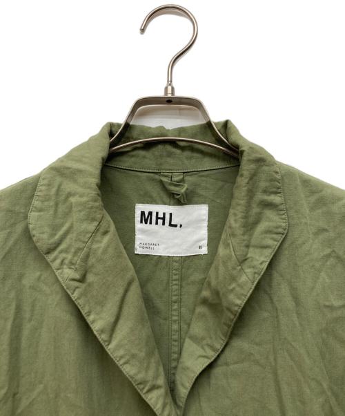 MHL（エムエイチエル）MHL (エムエイチエル) COTTON LINEN SHIRTING グリーン サイズ:Mの古着・服飾アイテム