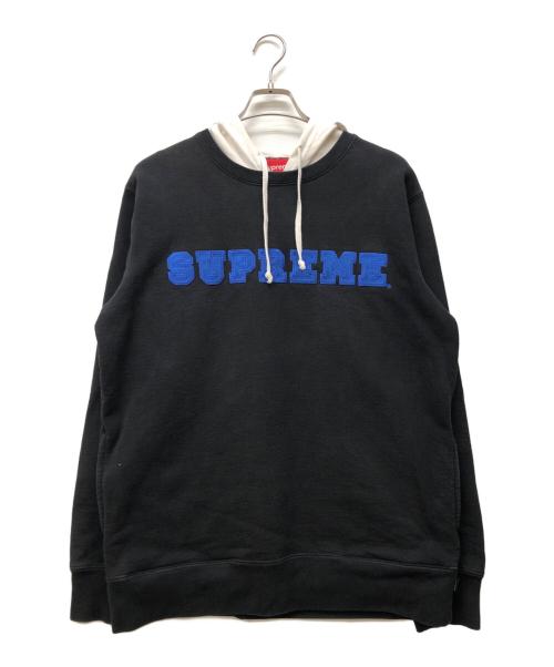 SUPREME（シュプリーム）Supreme (シュプリーム) ロゴパーカー ブラック サイズ:Lの古着・服飾アイテム