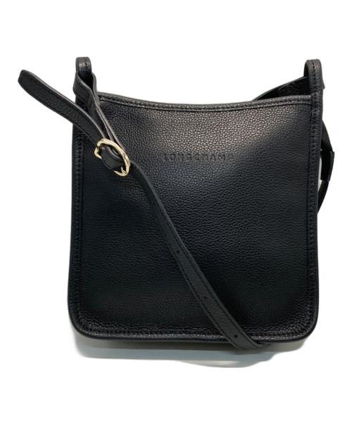 LONGCHAMP（ロンシャン）LONGCHAMP (ロンシャン) ルフローネクロスボディジップショルダーバッグ ブラックの古着・服飾アイテム