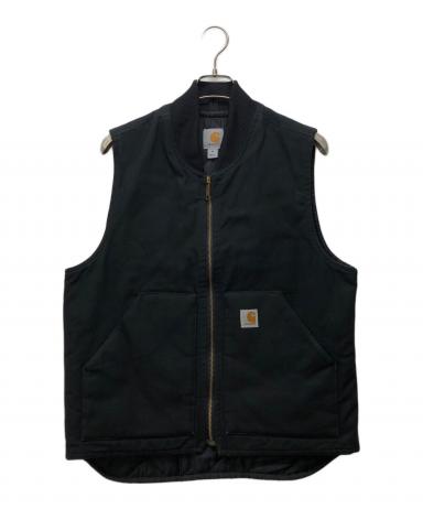 【姫路東店】 中古 Carhartt | カーハート 中綿ベスト ダック ワークベスト V01-BLK ブラック サイズ：M 【93】 中古・古着通販】CarHartt (カーハート) ダック ワークベスト ブラック
