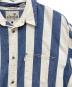 中古・古着 LEVI'S SILVERTAB (リーバイス シルバータブ) オーバーサイズ ストライプシャツ ホワイト×ネイビー サイズ:M：7000円