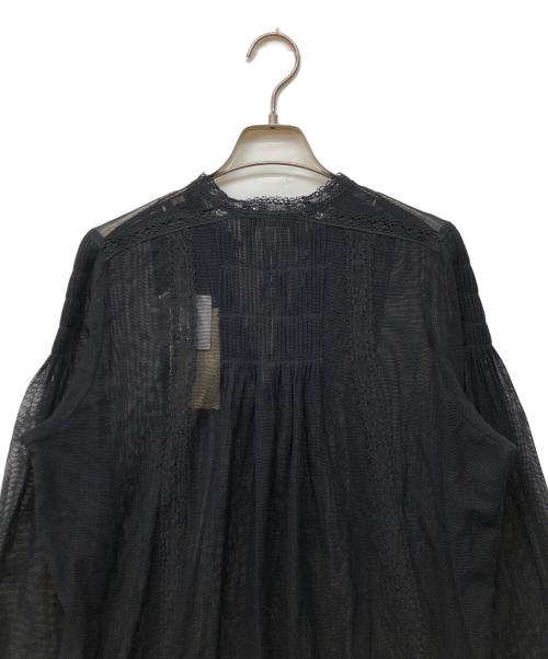 Curensology（カレンソロジー）Curensology (カレンソロジー) メッシュブラウスワンピース ブラック サイズ:FREEの古着・服飾アイテム