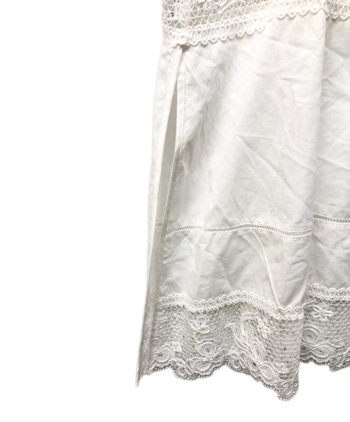 journal standard L'essage（ジャーナルスタンダード レサージュ）journal standard L'essage (ジャーナルスタンダード レサージュ) ケミカルレースキャミ ホワイト サイズ:FREEの古着・服飾アイテム