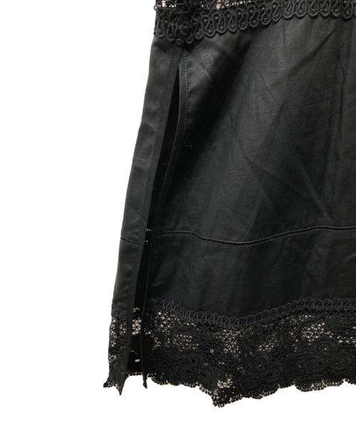 journal standard L'essage（ジャーナルスタンダード レサージュ）journal standard L'essage (ジャーナルスタンダード レサージュ) ケミカルレースキャミ ブラック サイズ:FREEの古着・服飾アイテム