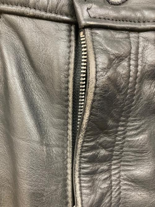 Schott（ショット）Schott (ショット) レザーパンツ ブラック サイズ:30の古着・服飾アイテム