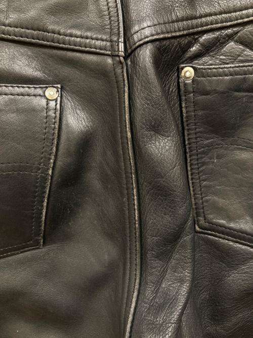 Schott（ショット）Schott (ショット) レザーパンツ ブラック サイズ:30の古着・服飾アイテム