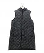 LAVENHAMラベンハム）の古着「BARTON LONGLINE WOMENS FOOD LONG VEST」｜ブラック