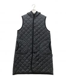 LAVENHAM（ラベンハム）の古着「BARTON LONGLINE WOMENS FOOD LONG VEST」｜ブラック