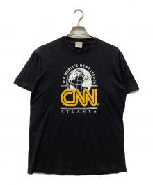 CNN（CNN）の古着「90s プリントTシャツ」｜ブラック