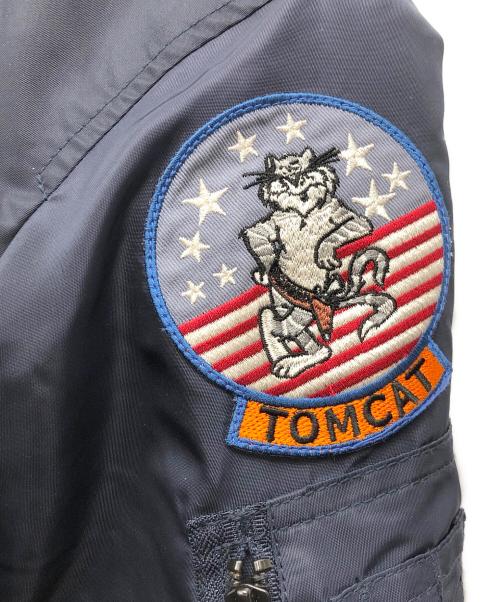 AVIREX（アヴィレックス）AVIREX (アヴィレックス) TOMCAT MA-1フライトジャケット ネイビー サイズ:Lの古着・服飾アイテム