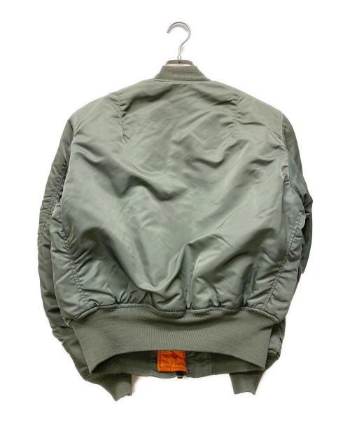 ALPHA（アルファ）ALPHA (アルファ) 68年モデル復刻 MA-1ジャケット グリーン サイズ:Mの古着・服飾アイテム