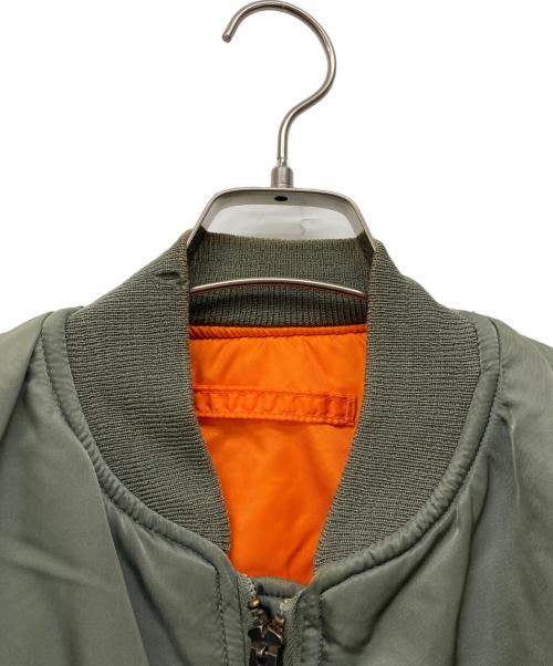 ALPHA（アルファ）ALPHA (アルファ) 68年モデル復刻 MA-1ジャケット グリーン サイズ:Mの古着・服飾アイテム